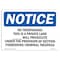 Signmission OSHA Notice Sign, 3.5" Height, 5" Width, No Trespassing This Is Private Land Sign, Landscape OS-NS-D-35-L-14991 - alternate 1